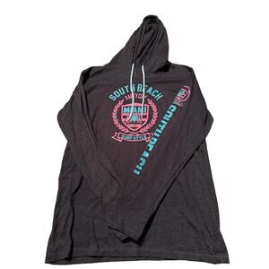 EUC Women's SurfStyle LS hooded tee size large